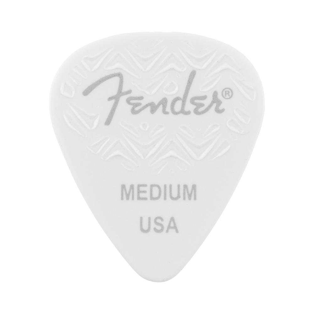 Fender 351 Wavelength Shape Medium Guitar Pick - White (1983351380)