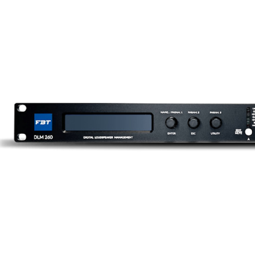 FBT DLM-260 Rackmount Digital Loudspeaker Management Processor, 2in, 6out Rackmount