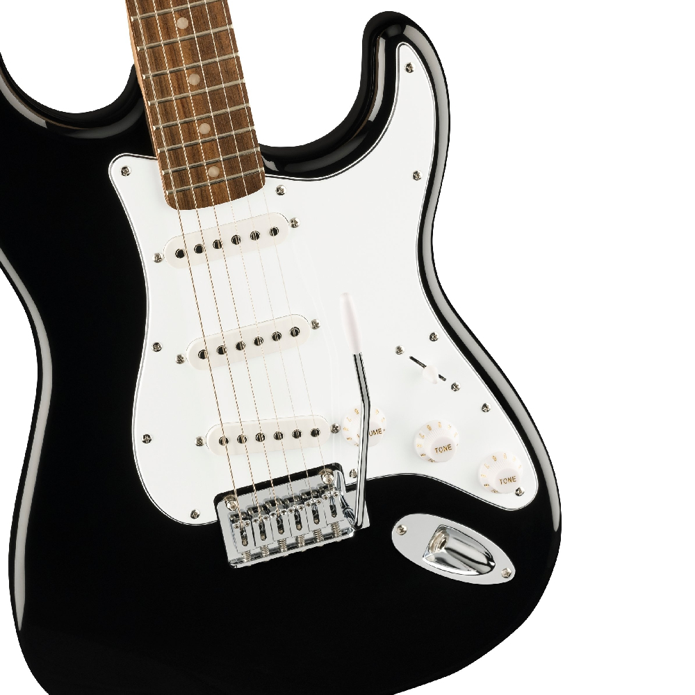 Squier by Fender Affinity Series Stratocaster Mustang Micro Electric Guitar Package - Black  (0372873106) 