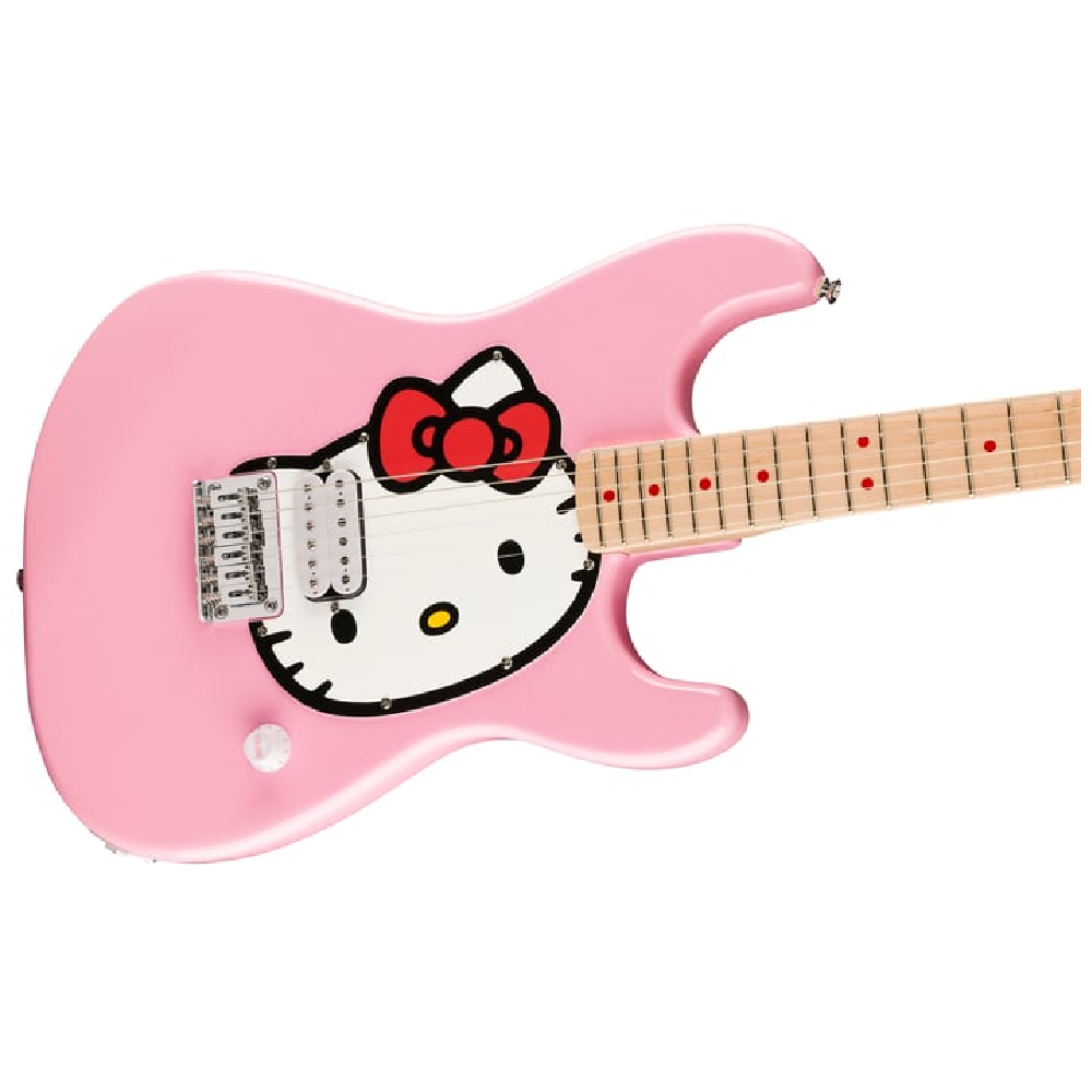 Squier by Fender® x Hello Kitty® Pink Stratocaster® (0379102970) Electric Guitar with Bag