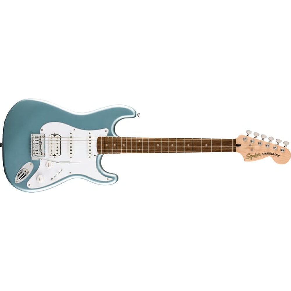 Squier by Fender Affinity Series Stratocaster Junior HSS (Short 24-inch Scale Length) Electric Guitar -  Ice Blue Metallic (0378180583) 