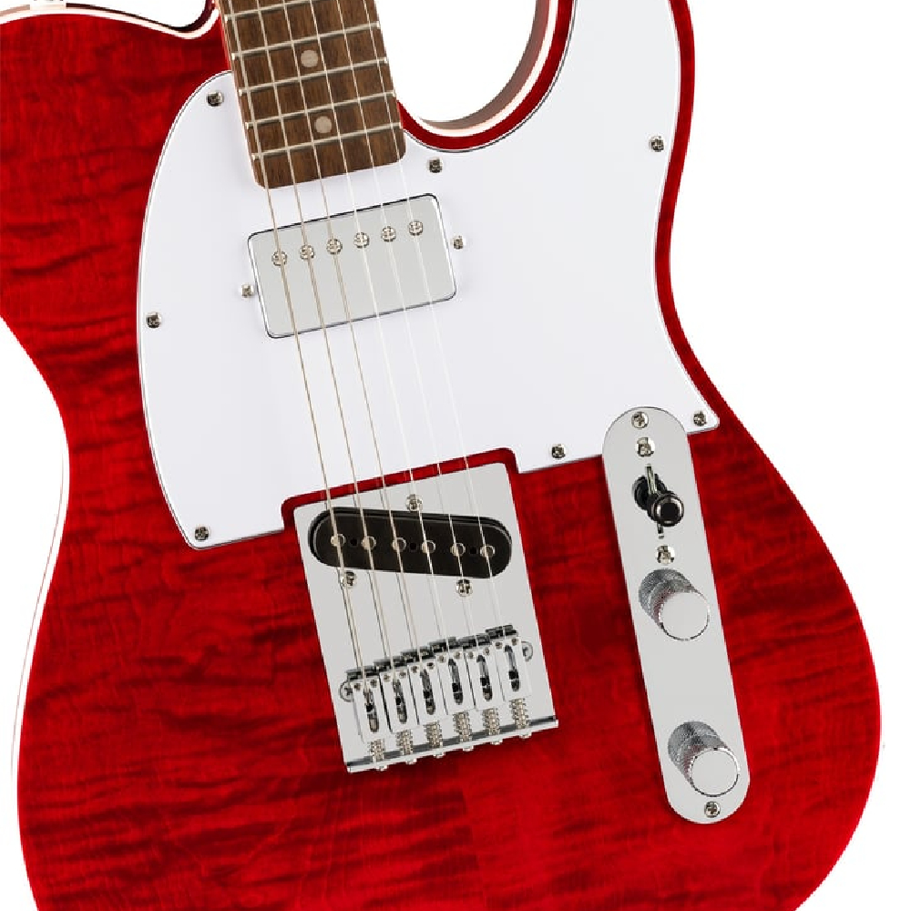 Squier by Fender Affinity Series Telecaster FMT SH Crimson Red Transparent Electric Guitar (0378280538)