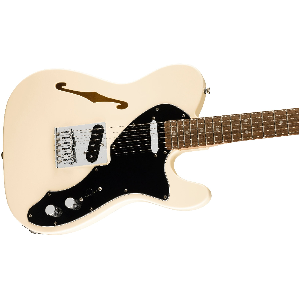 Squier by Fender Affinity Series Telecaster Thinline Olympic White Electric Guitar (0378271505)