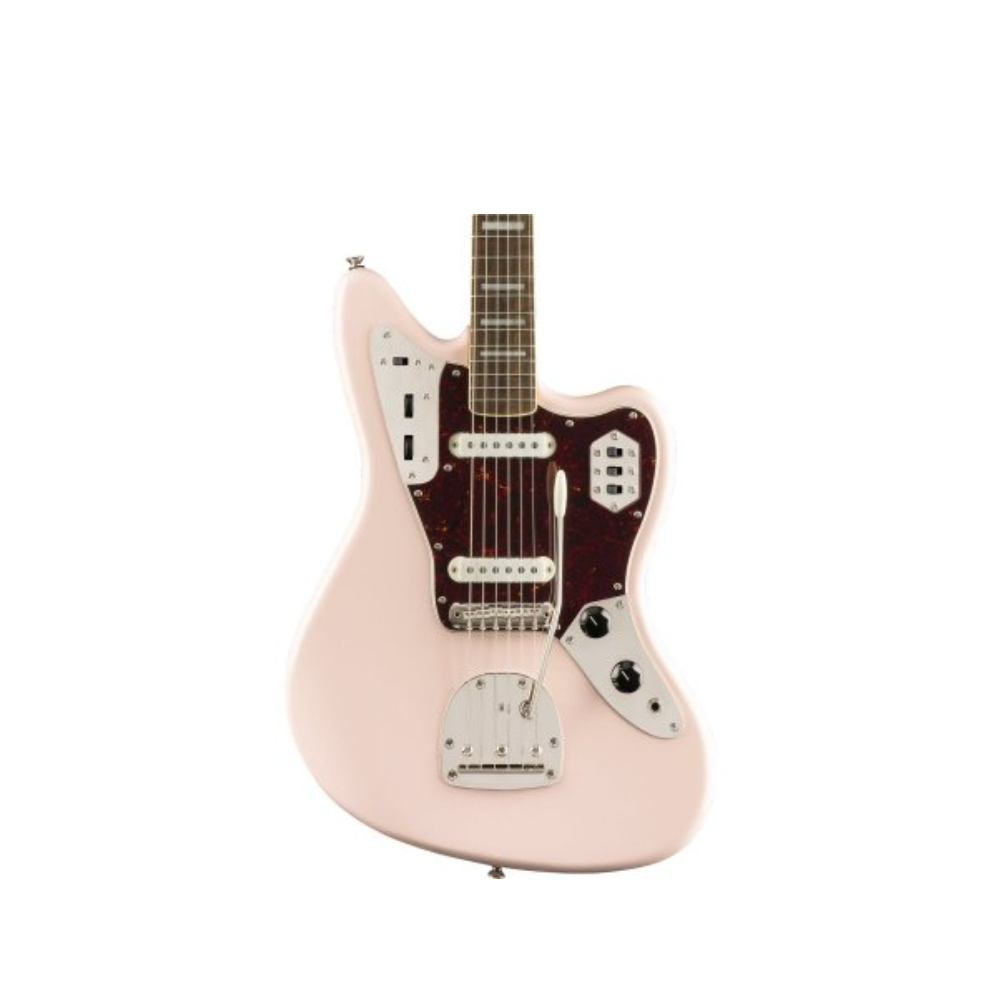 Squier by Fender FSR Classic Vibe 60s Jazzmaster Limited Edition Electric Guitar - Laurel Finger Board (Shell Pink)