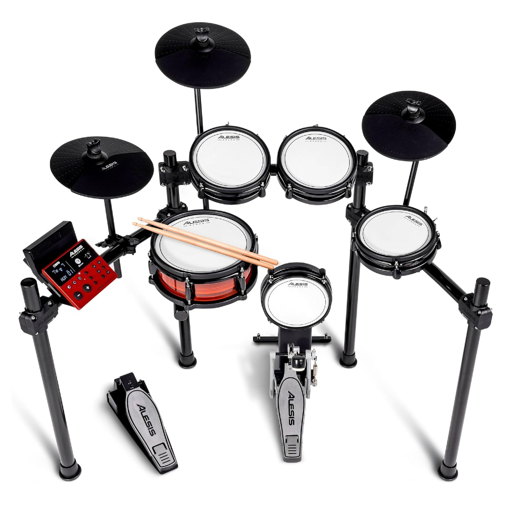 Alesis Nitro Pro Kit 8-Piece Electronic Drum Kit With Mesh Heads and Bluetooth