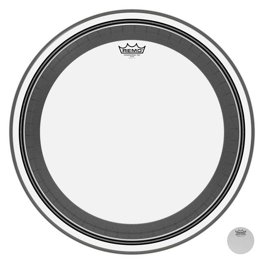 Remo Powerstroke Pro 22 inch Clear Bass Drum Head (PR-1322-00)