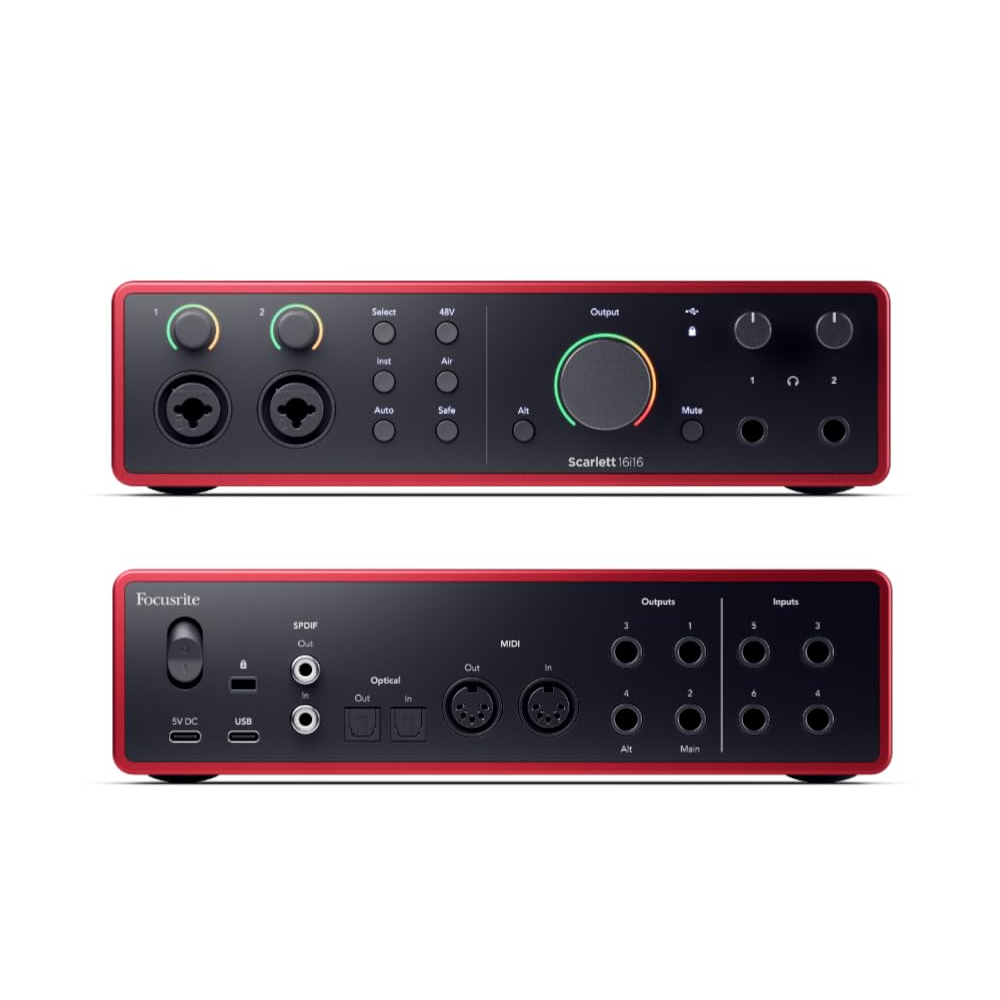 Focusrite Scarlett 16i16 4th Gen 16IN/16OUT USB Audio Interface