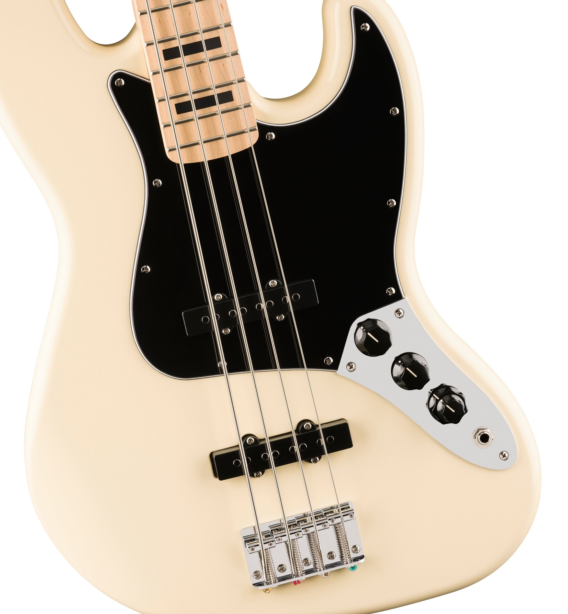 Squier by Fender Affinity Series Active Jazz Bass Guitar Olympic White (0378703505)