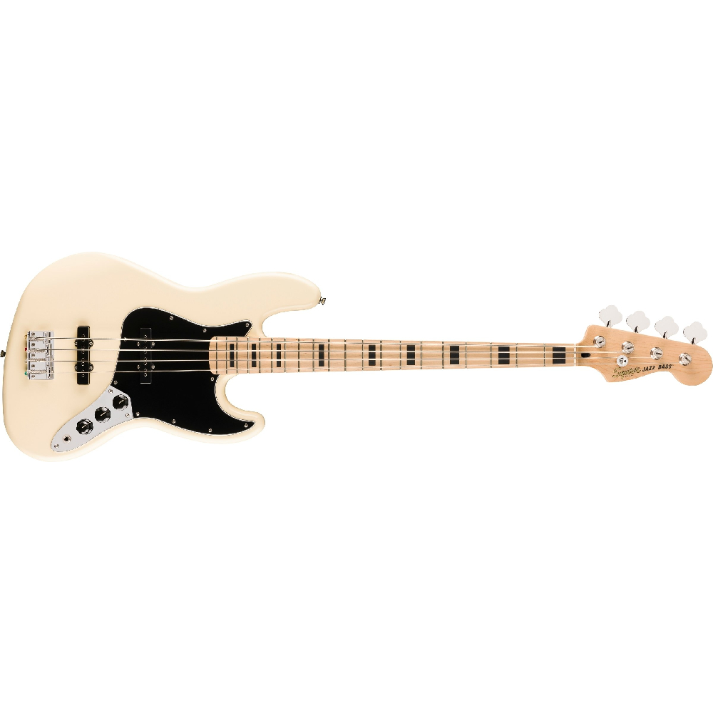 Squier by Fender Affinity Series® 0378703505 Active Jazz Bass Guitar Olympic White