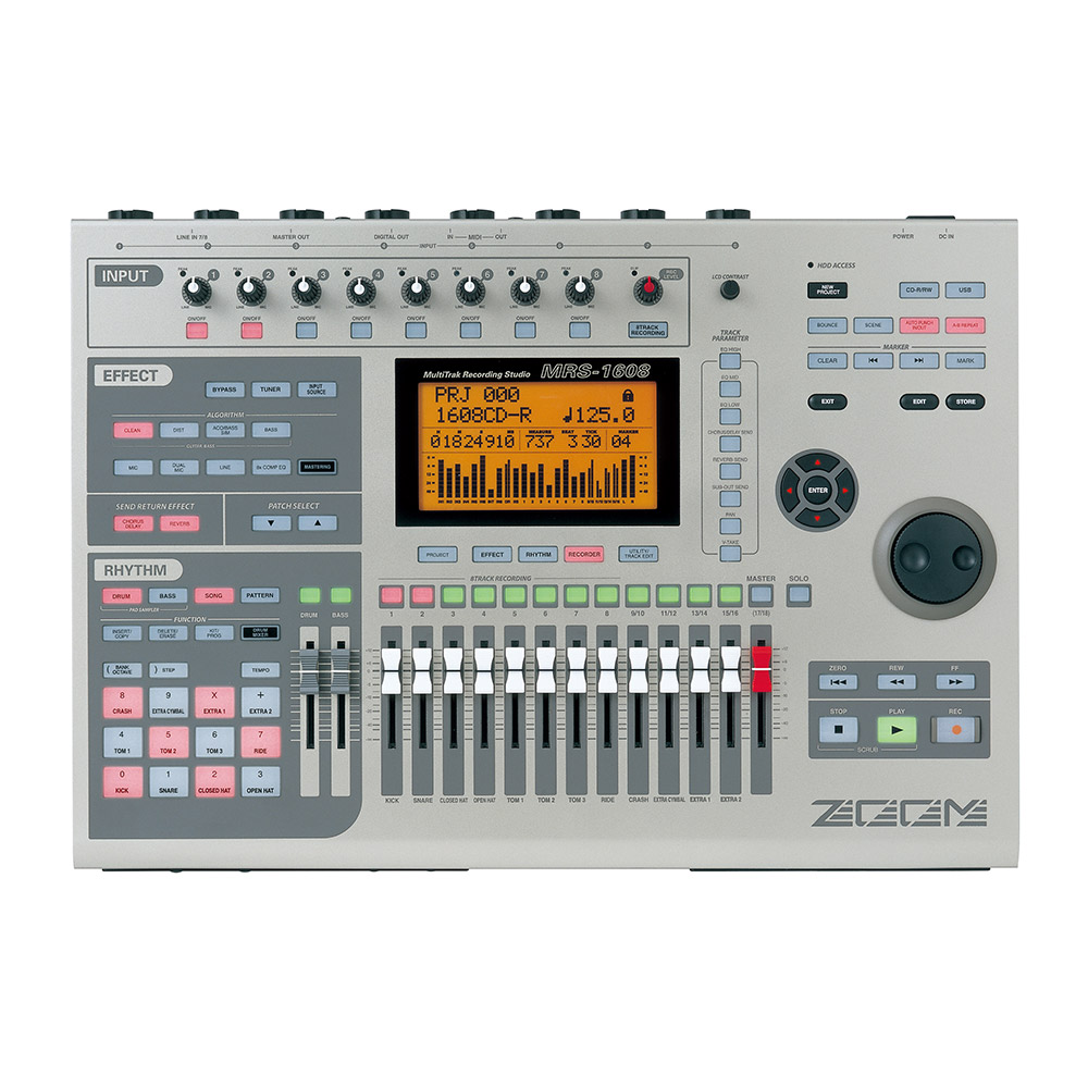 Zoom MRS-1608CD - 16-Track Digital Studio Workstation with 40GB Hard Drive and CD/RW