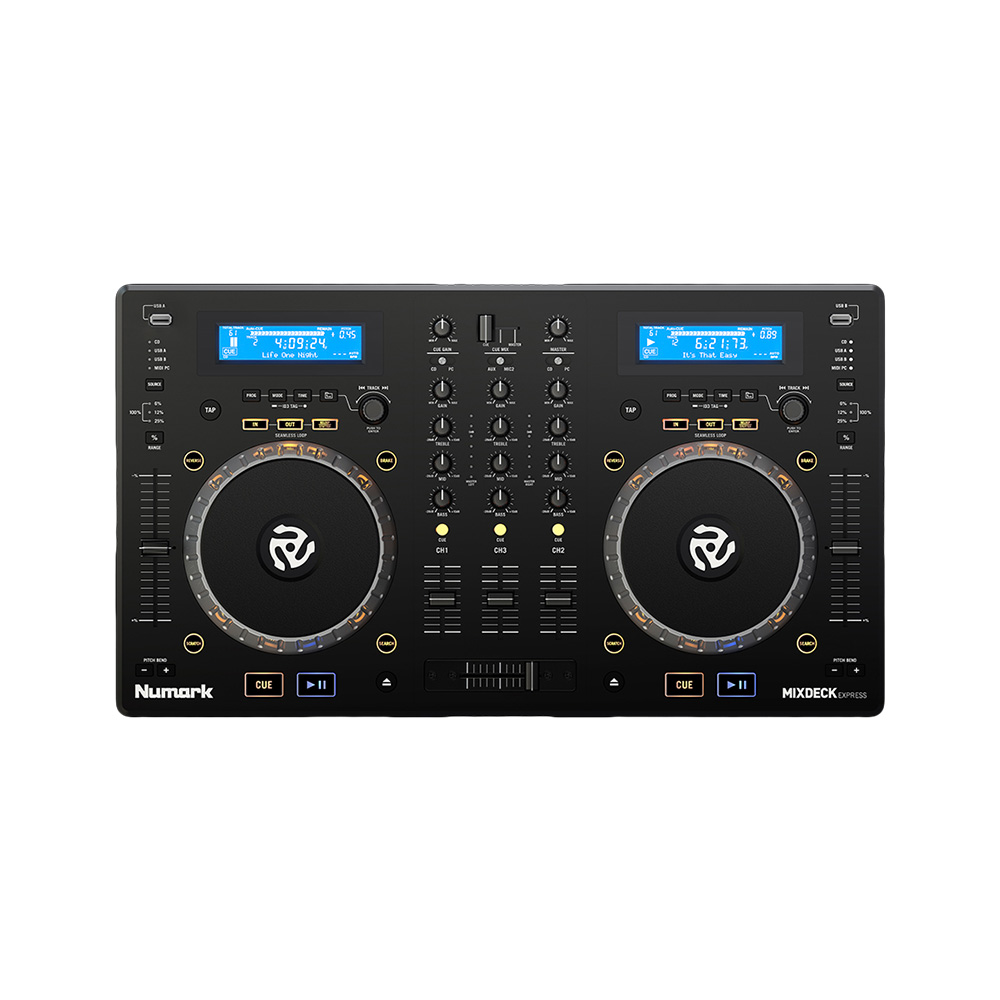 Numark Mixdeck Express - DJ Controller with Dual CD and USB Playback