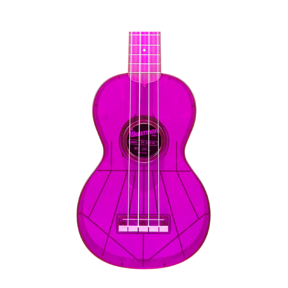 Kala KA-SWF-PK Pink Fluorescent Waterman Soprano Ukulele