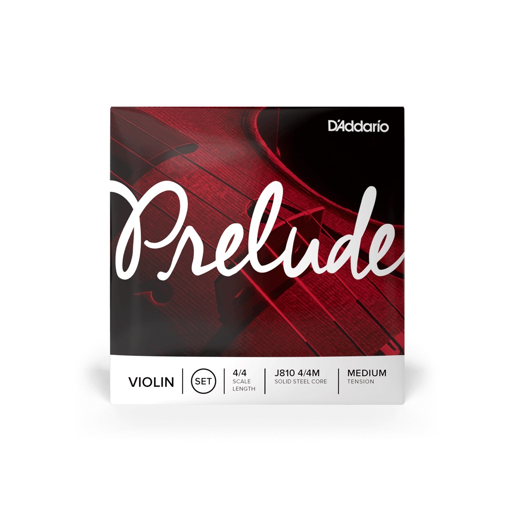 D'Addario Prelude J810 Violin Strings 4/4 scale (Medium Tension)