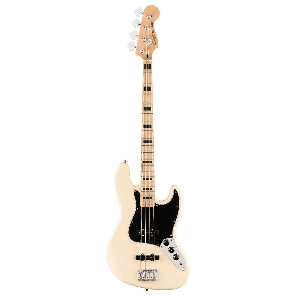 Squier by Fender Affinity Series Active Jazz Bass Guitar Olympic White (0378703505)