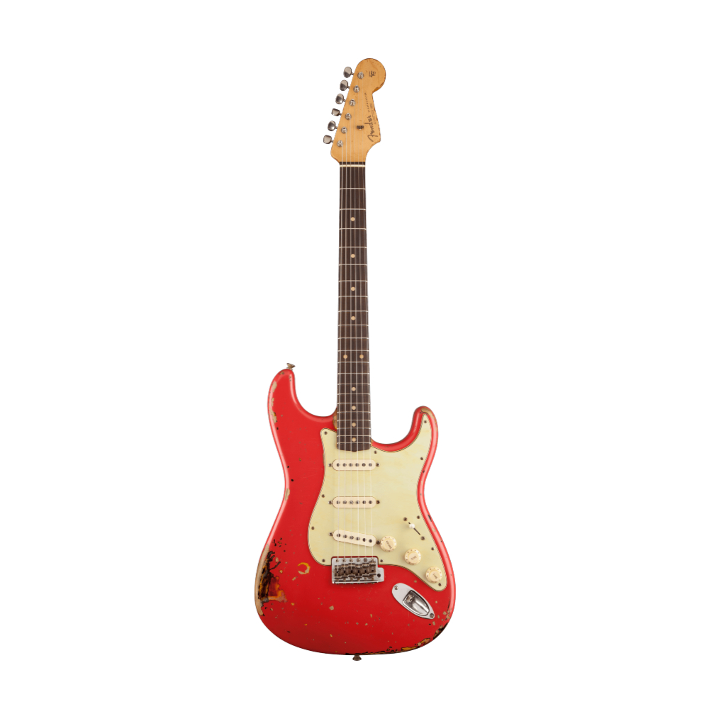 Fender Michael Landau Signature 1963 Stratocaster - Fiesta Red over 3-Color Sunburst (9235001344)