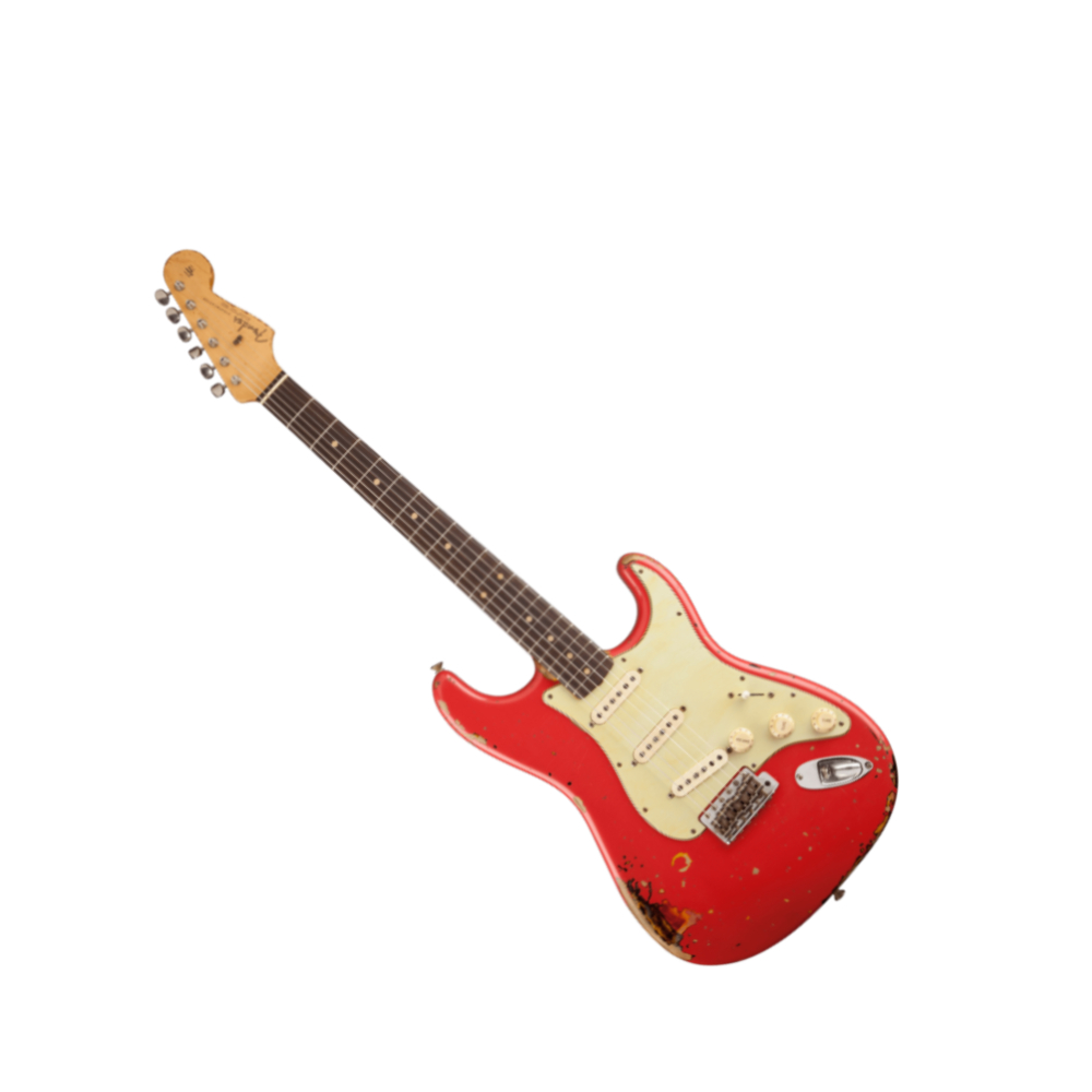 Fender Michael Landau Signature 1963 Stratocaster - Fiesta Red over 3-Color Sunburst (9235001344)