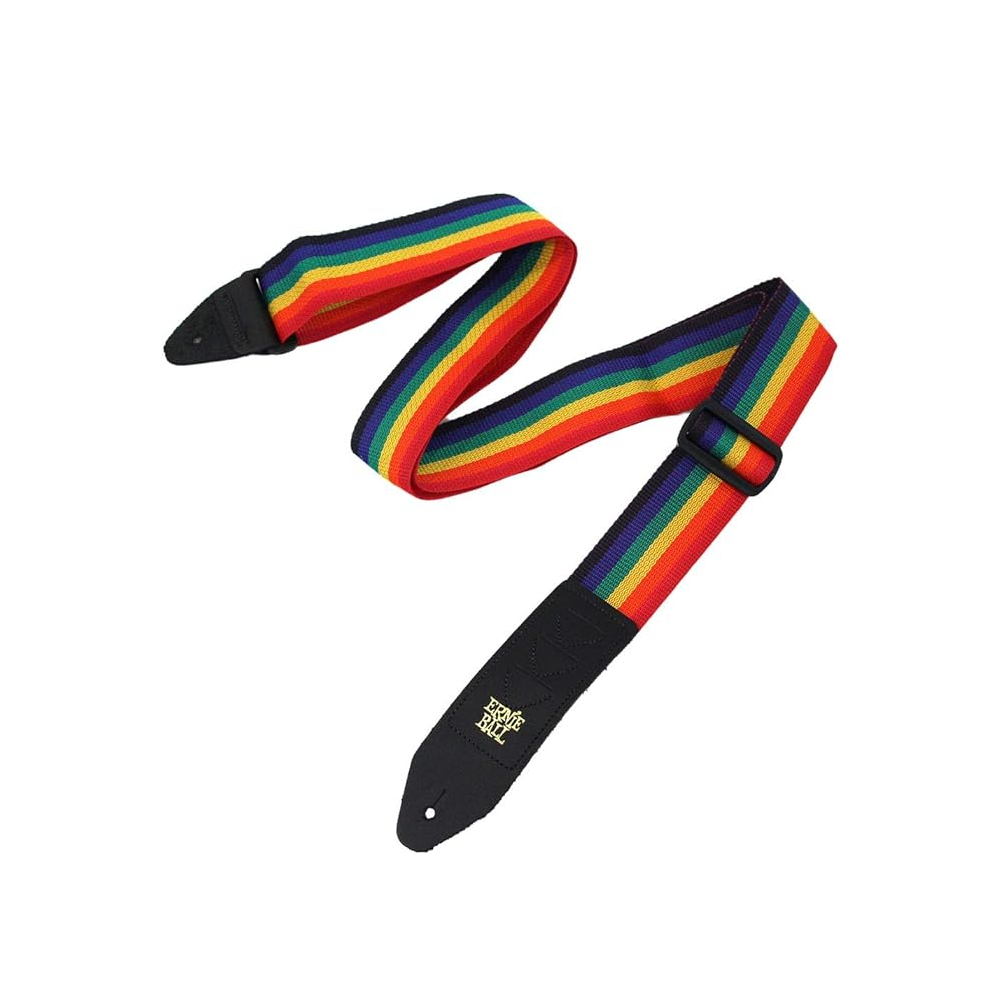 Ernie Ball 4188 Pickholder Polypro Guitar Strap (Rainbow)