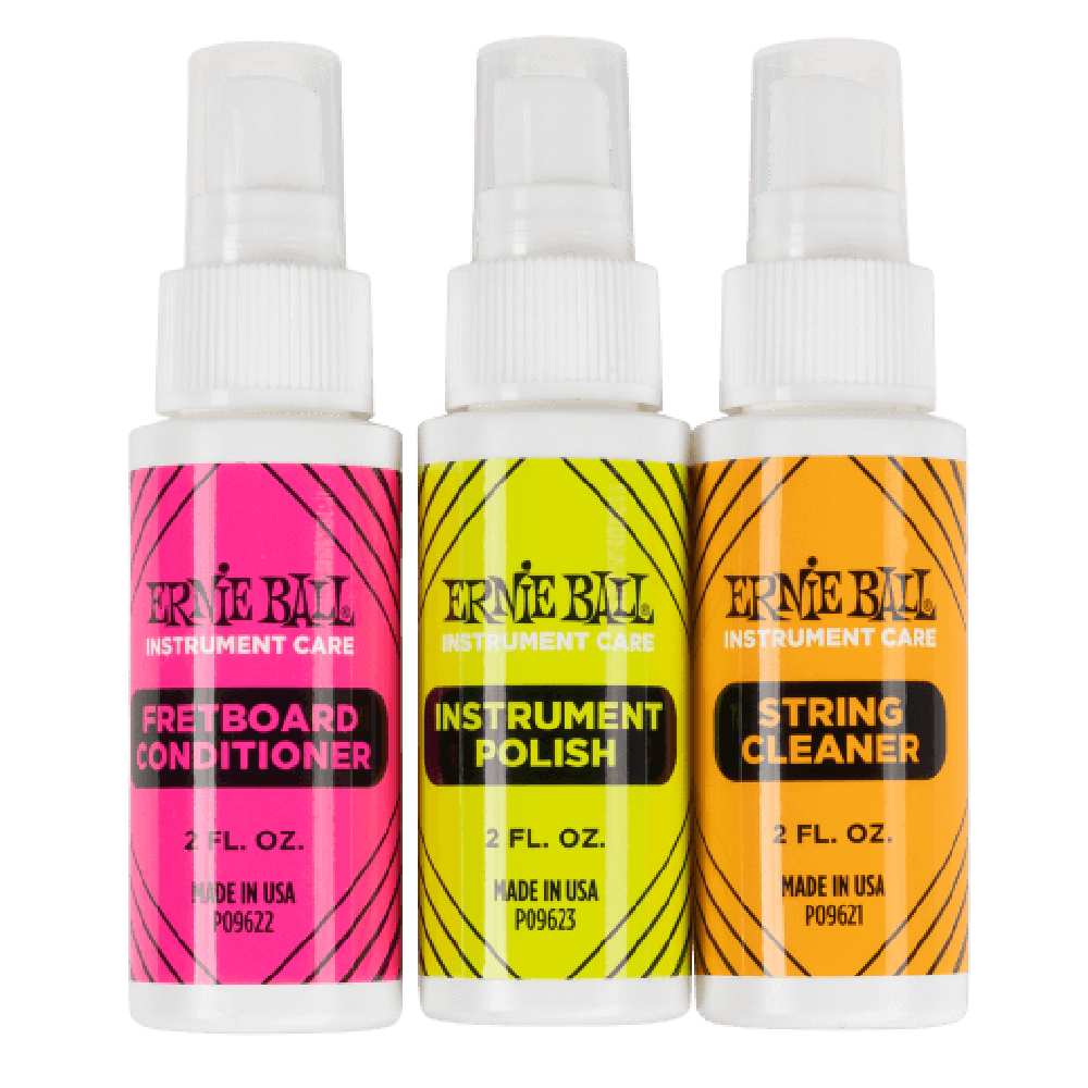 Ernie ball 4225 Instrument Care 3-pack with Microfiber Polish Cloth 2OZ