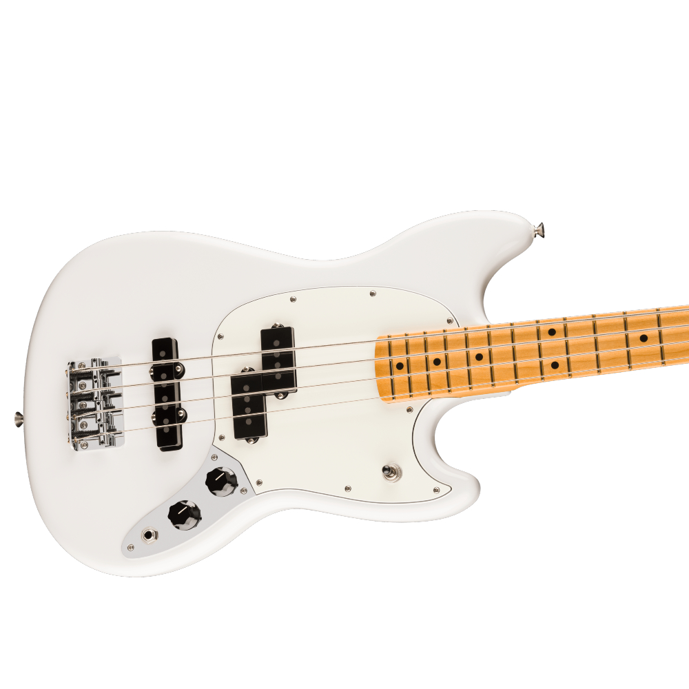 Fender Player II Mustang Bass PJ Maple Fingerboard - Polar White (140492515)