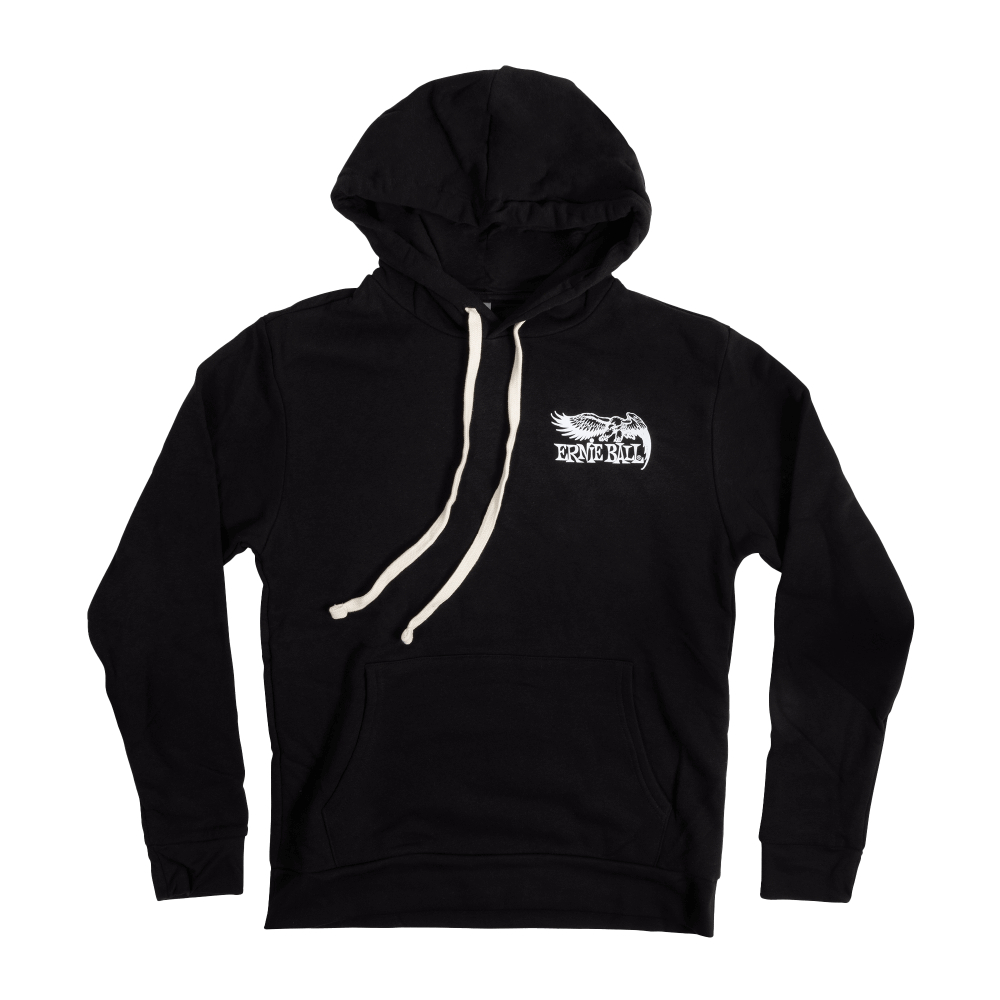 Ernie Ball 6000 Eagle Fleece Hoodie Black (Small)