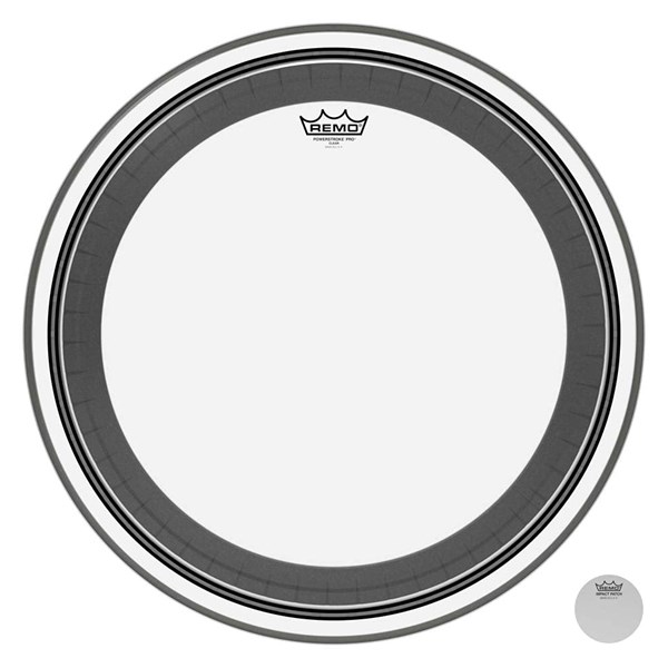 Remo Powerstroke Pro 22 inch Clear Bass Drum Head (PR-1322-00)