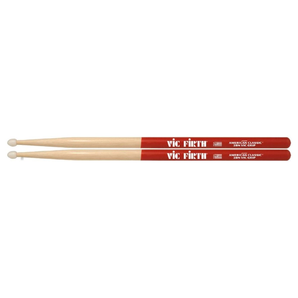  Vic Firth 2BNVG American Classic Nylon Tip Drum Sticks with Vic Grip