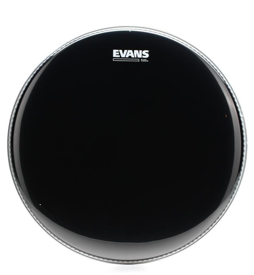 Evans black deals chrome drum heads