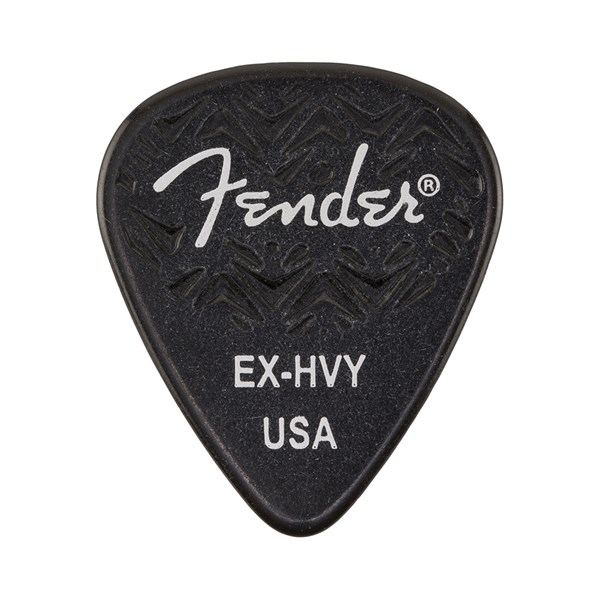 Fender 351 Wavelength Shape Extra Heavy Guitar Pick - Black (1983351706)