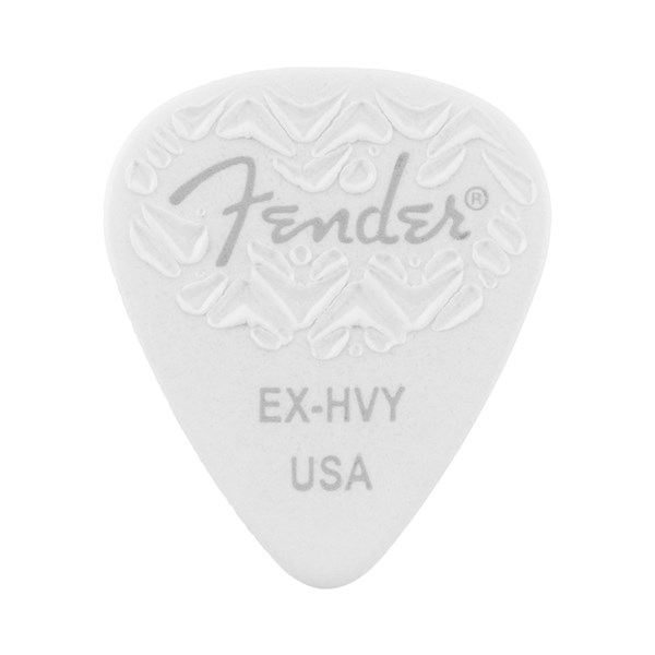 Fender 351 Wavelength Shape Extra Heavy Guitar Pick - White (1983351780)