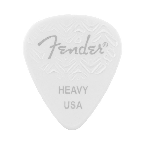 Fender 351 Wavelength Shape Heavy Guitar Pick - White (1983351580)