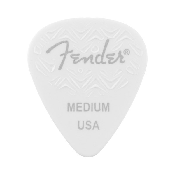 Fender 351 Wavelength Shape Medium Guitar Pick - White (1983351380)