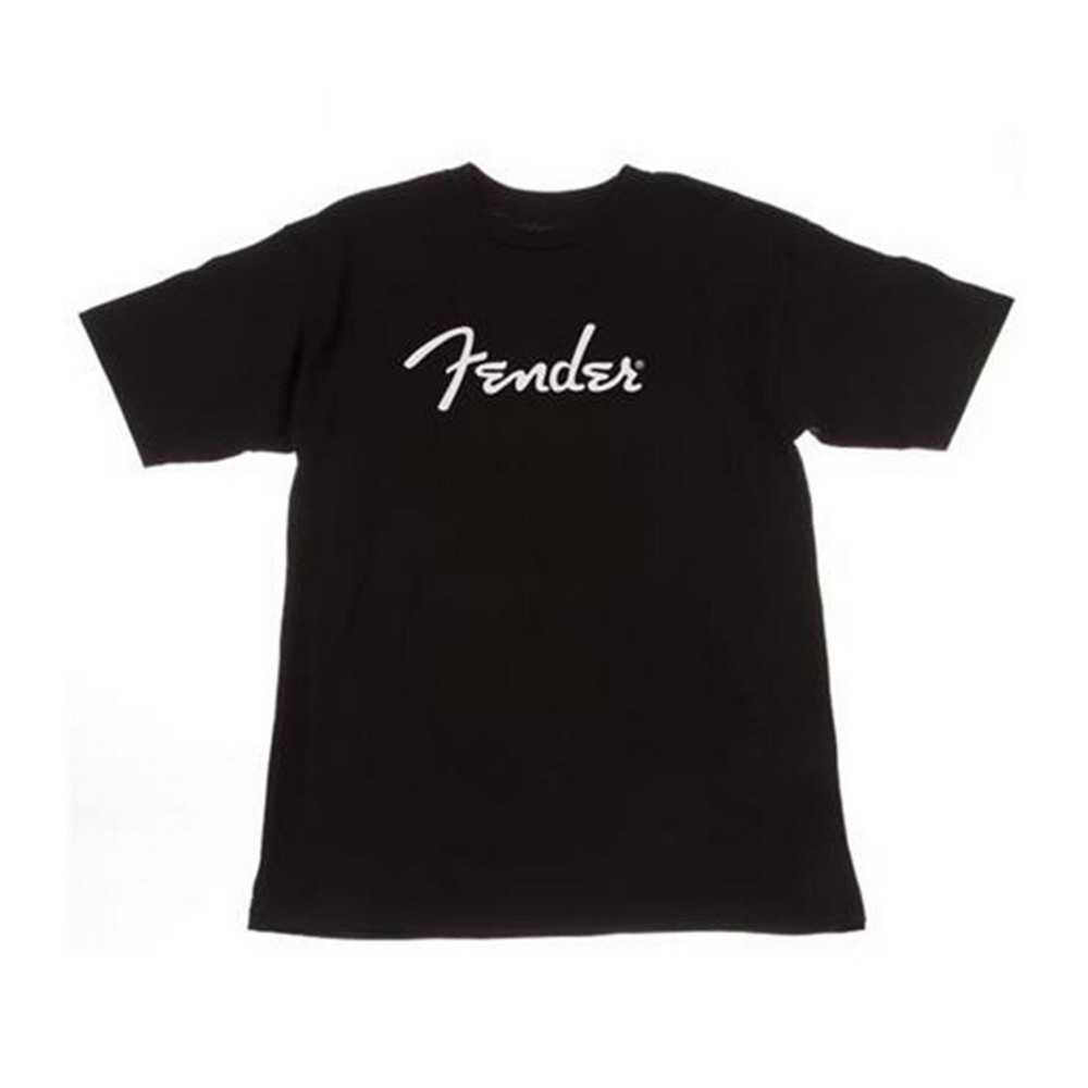 Fender Spaghetti Logo T-Shirt - Black - Small (9101000306)