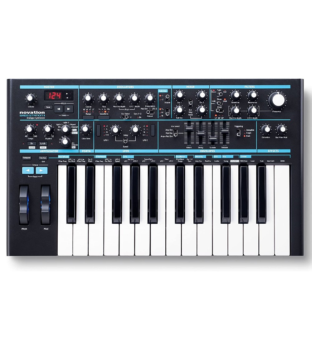 Novation Bass Station II 25-Key Analog Midi Controller - JB Music