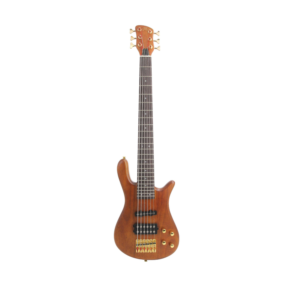 SX SWB1/6 6 String Bass Guitar (Natural) - JB Music