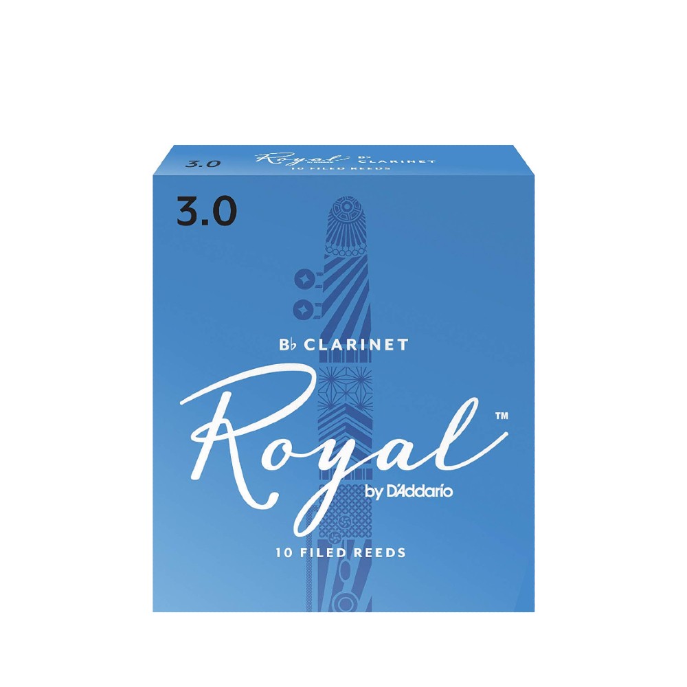 Rico RCB1030 Royal Bb Clarinet Reed - Strength 3.0 (Sold Per Piece) - JB  Music