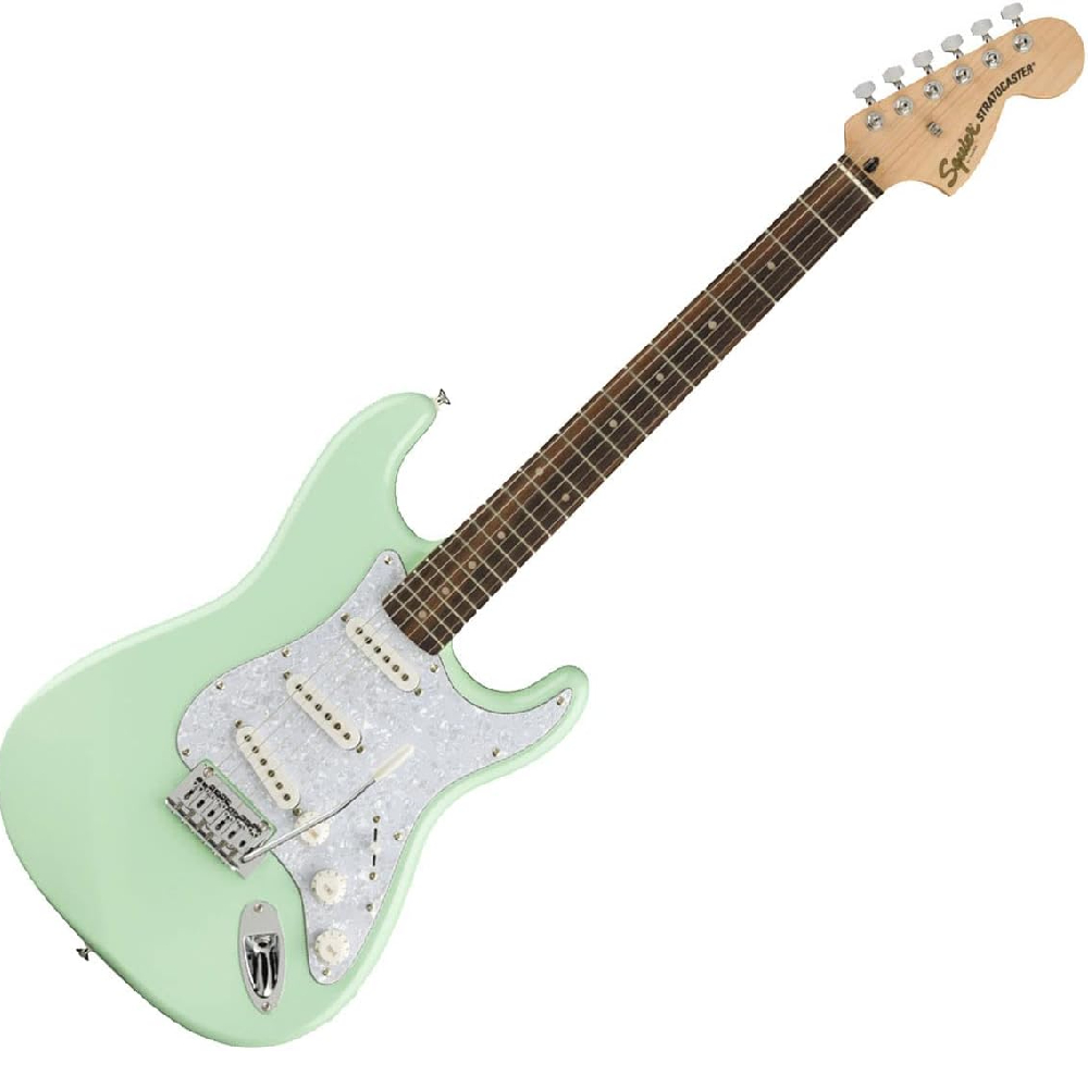 Squier by Fender Affinity Series Stratocaster Electric Guitar Surf Green  (0378004557)