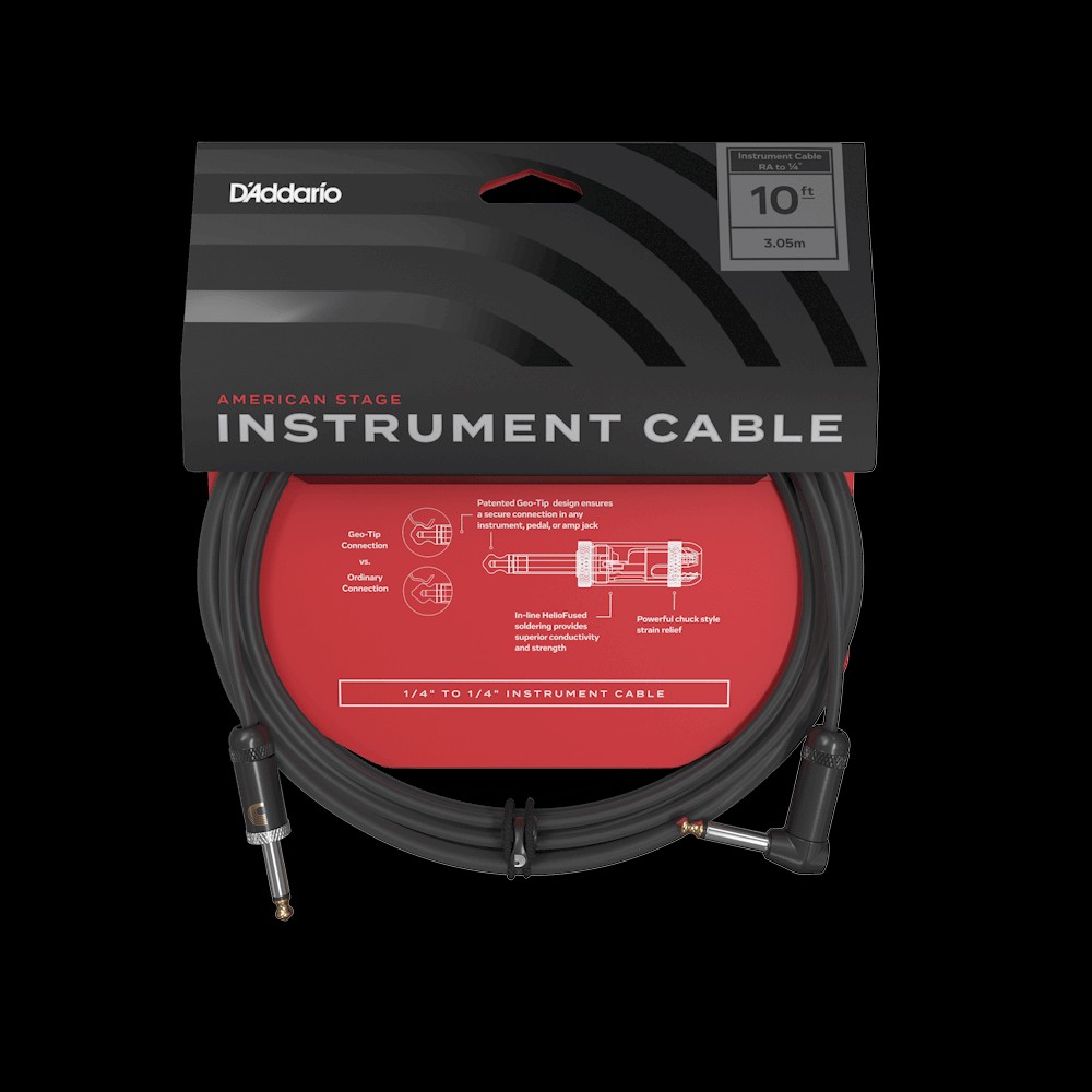 D'Addario Planet Wave PW-AMSGRA-10 American Stage Instrument Cable