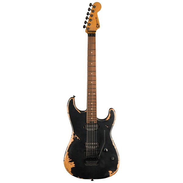 Charvel Pro-Mod Relic San Dimas Style 1 HH FR PF Electric Guitar (Weathered Black)