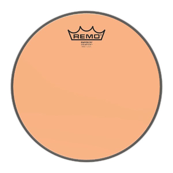 Remo BE-0314-CT-OG 14-inch Emperor Colortone Tom Batter Drum Head  (Orange)