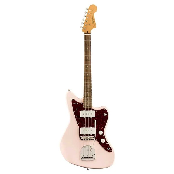 Squier by Fender FSR Classic Vibe 60s Jazzmaster Limited Edition Electric Guitar - Laurel Finger Board (Shell Pink)