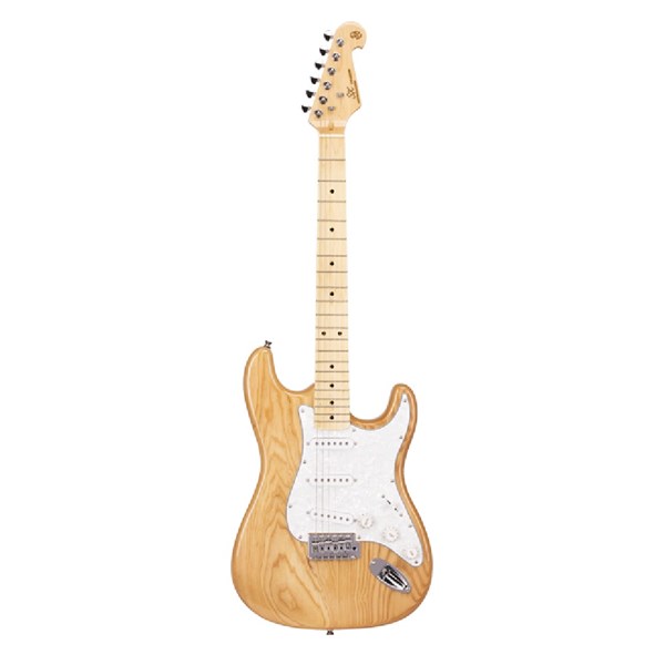 SX SST/ASH/NA Stratocaster Electric Guitar (Natural)