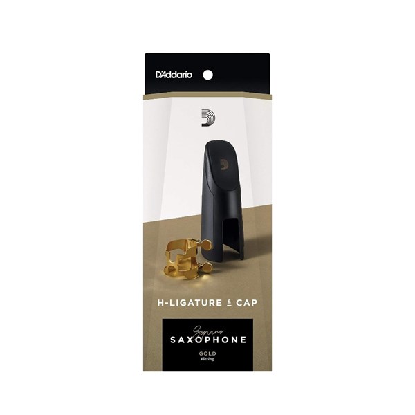 D'Addario HSS1G Soprano Saxophone H-Ligature & Cap