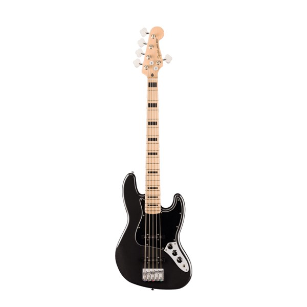 Squier By Fender Affinity Series Active Jazz Bass V - Maple Fingerboard Black Pickguard - Black Metallic (378753565)